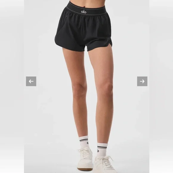 ALO Yoga | Shorts | Alo Yoga Match Point Short Xs Black Nwt